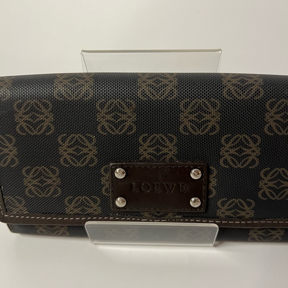 AUTHENTIC LOEWE LONG CANVAS WALLET